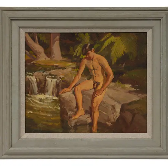 Cedric Savage (1901-1969) 'Craig on the rocks',